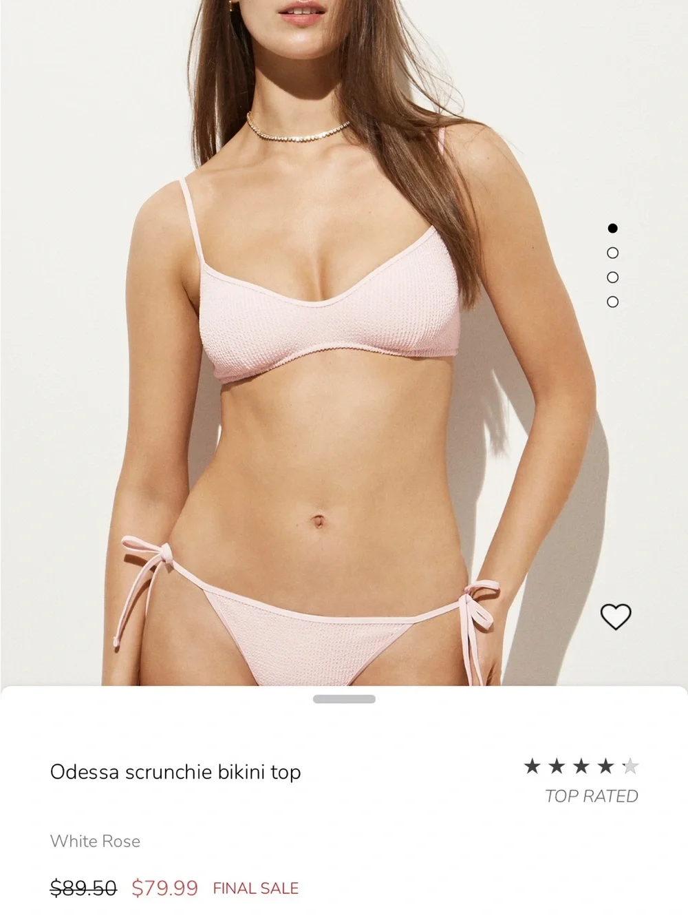 Jcrew Odessa Scrunchie Bikini Top